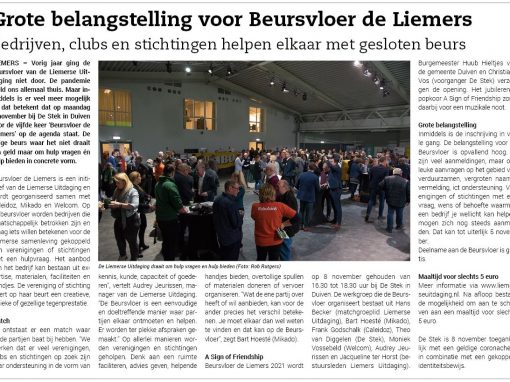 Grote belangstelling voor de Beursvloer!